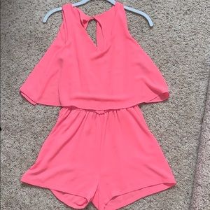 coral romper